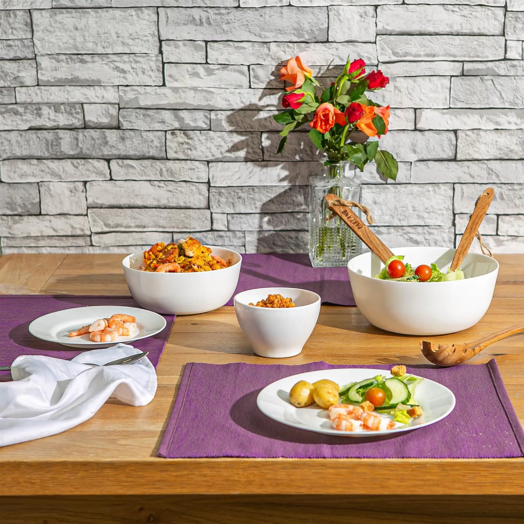 19cm Toledo White Glass Salad Bowl - By Bormioli Rocco