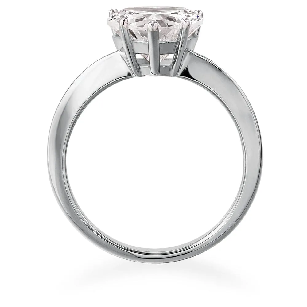 2.5 ct. Heart  Solitaire Ring