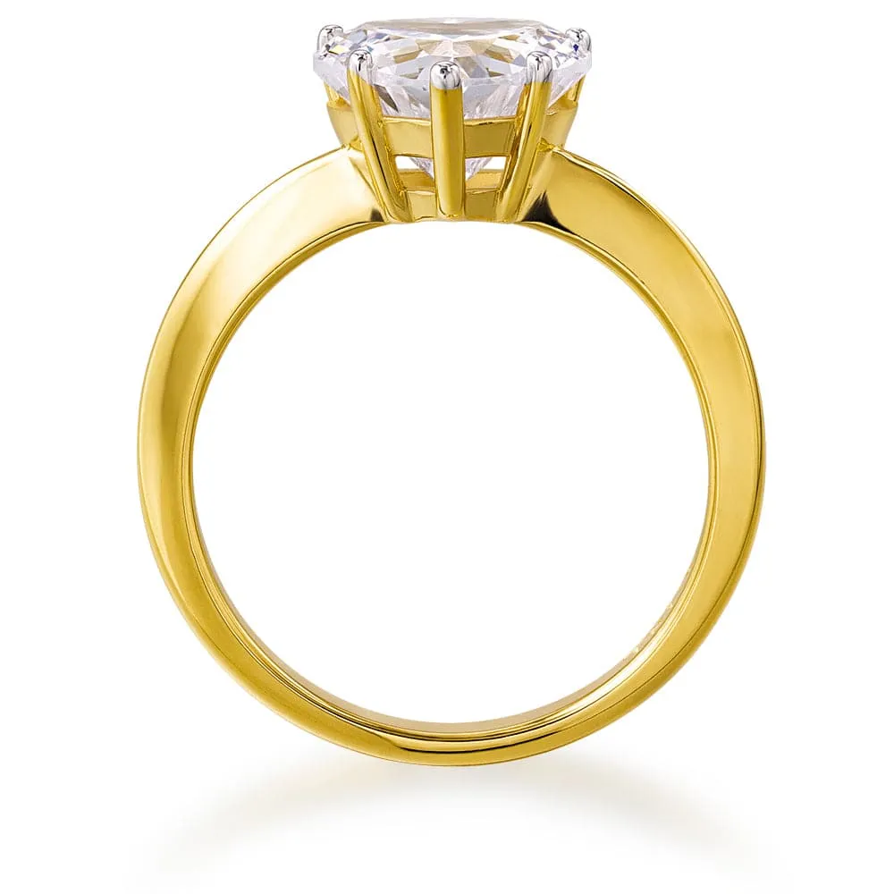2.5 ct. Heart  Solitaire Ring