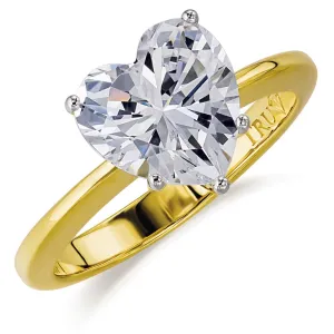 2.5 ct. Heart  Solitaire Ring
