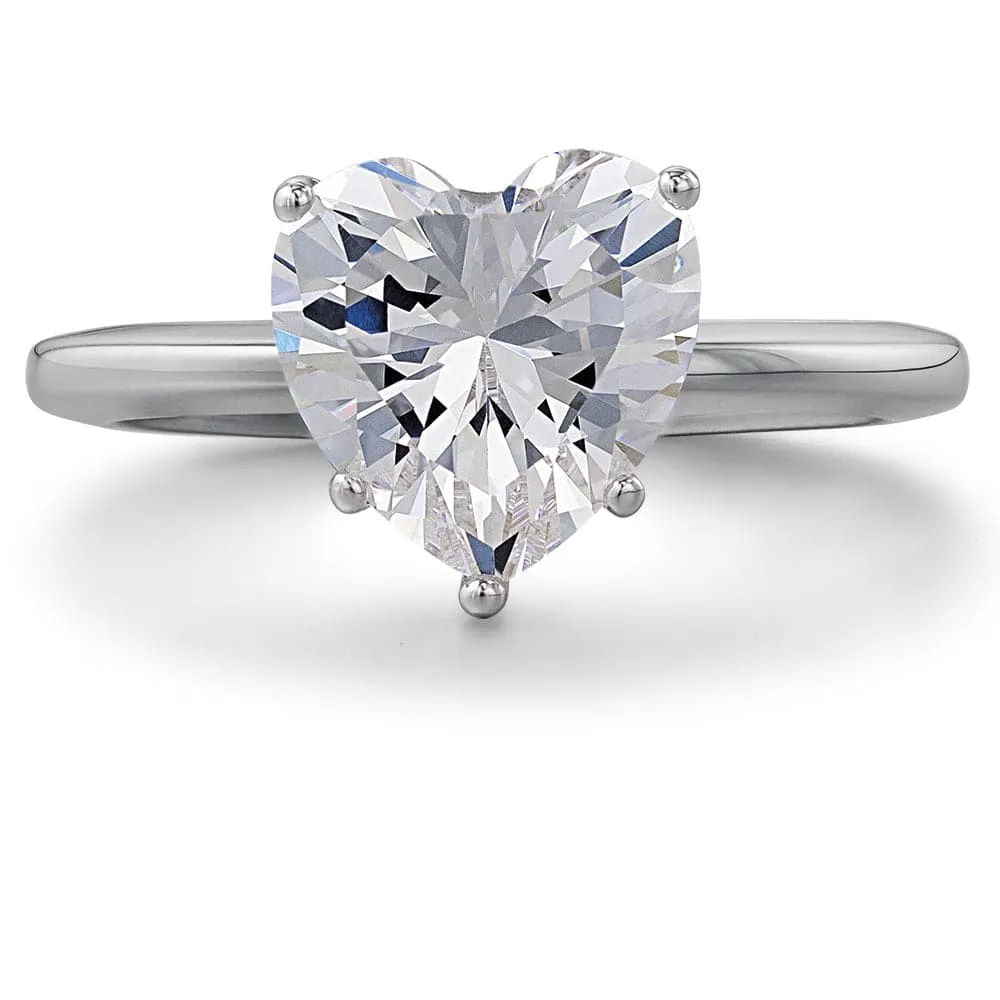 2.5 ct. Heart  Solitaire Ring