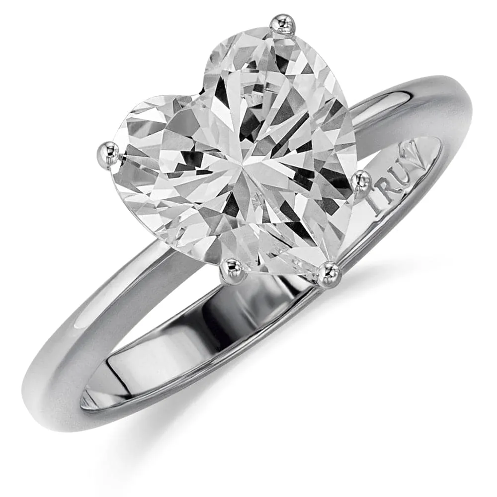 2.5 ct. Heart  Solitaire Ring