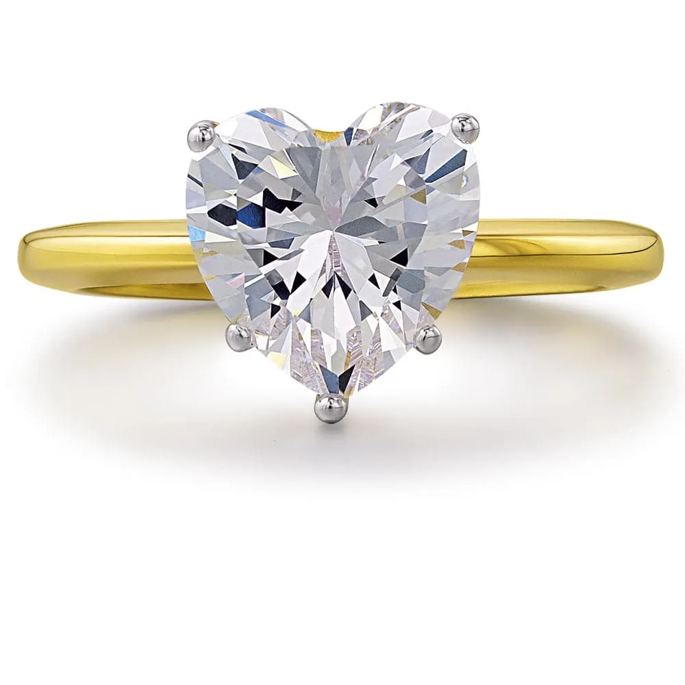 2.5 ct. Heart  Solitaire Ring