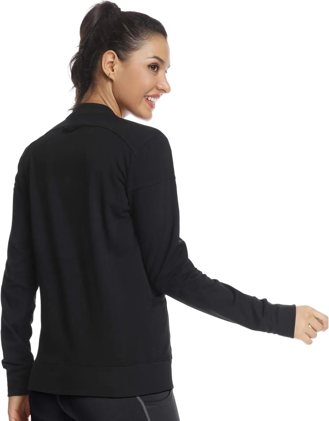 JEYONG Women's Zip Front Warm-Up Jacket
