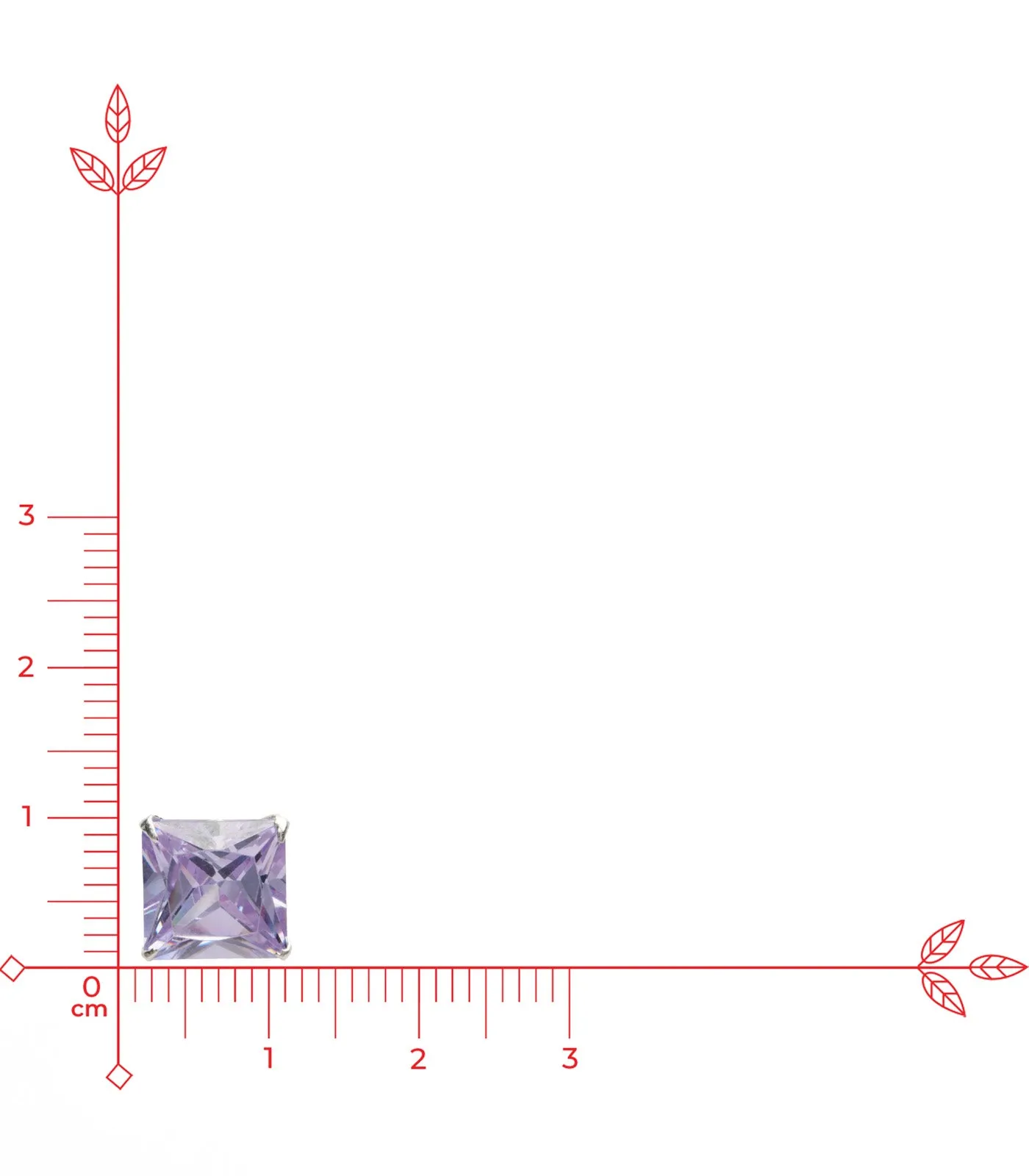 Lavender Square Tops (Silver)
