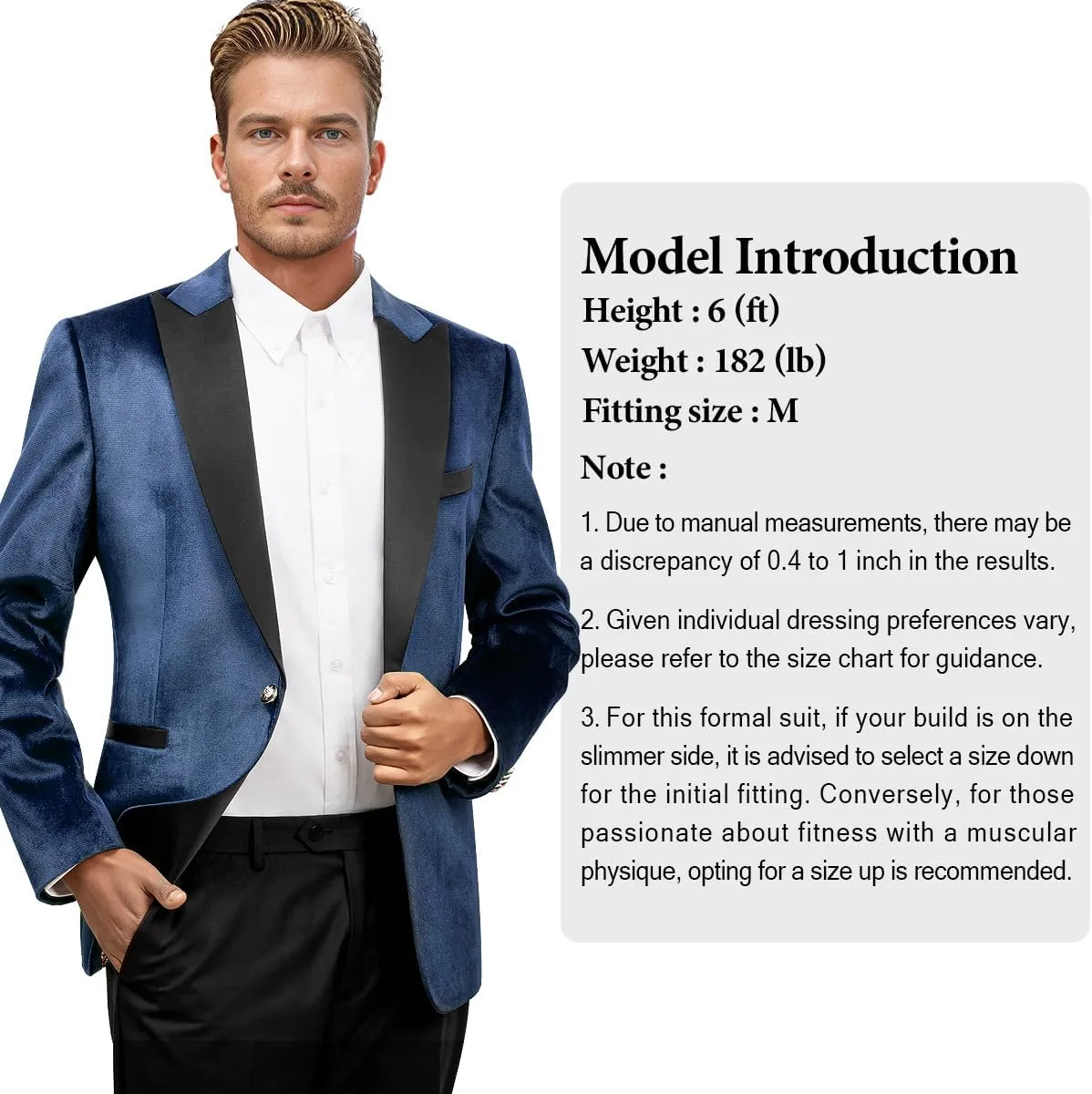 Men's Velvet Blazer One Button Casual Tuxedo for Men Blazer Lapel Prom Party Wedding Banquet