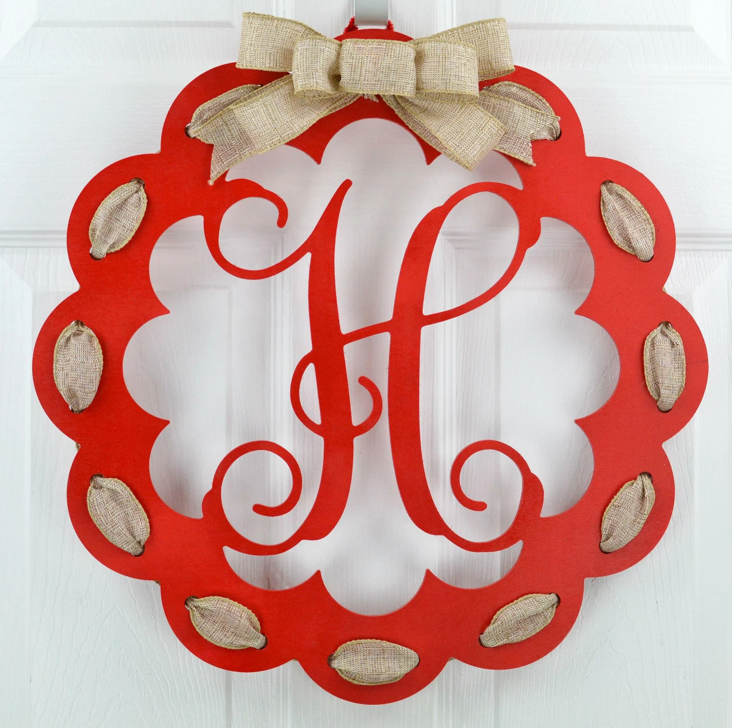 Personalized Last Name Door Hanger : Choose your Colors