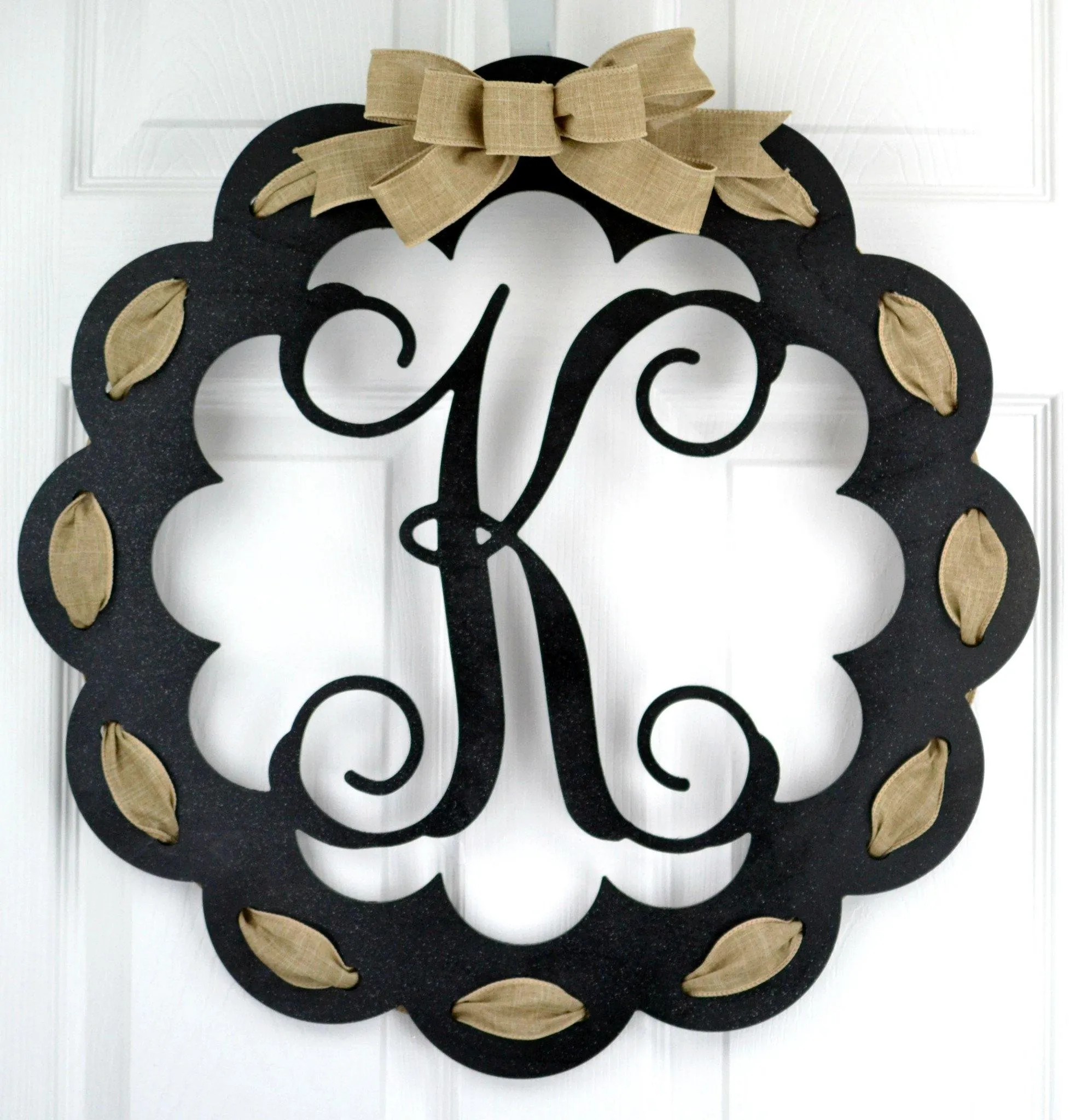 Personalized Last Name Door Hanger : Choose your Colors