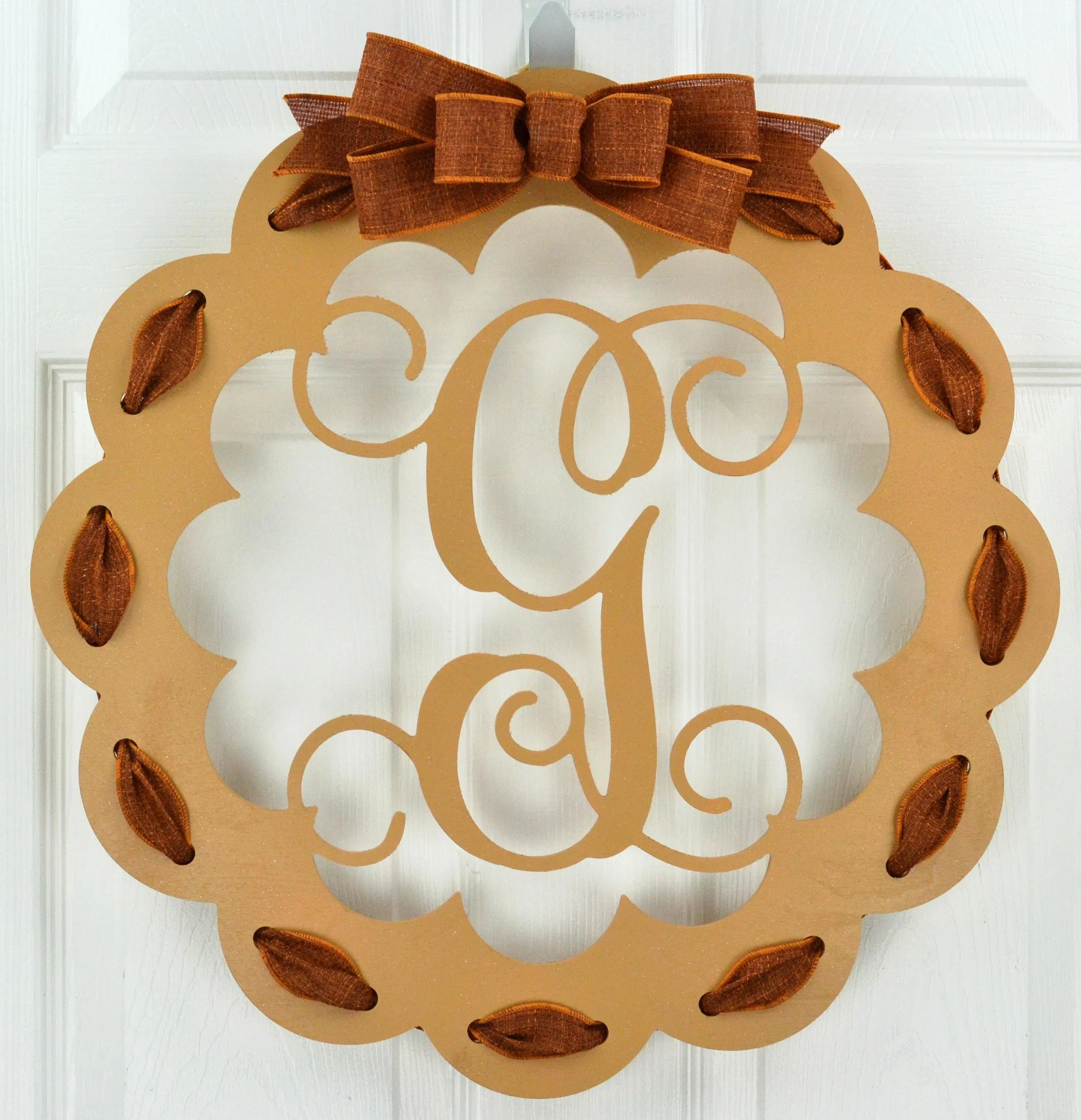 Personalized Last Name Door Hanger : Choose your Colors