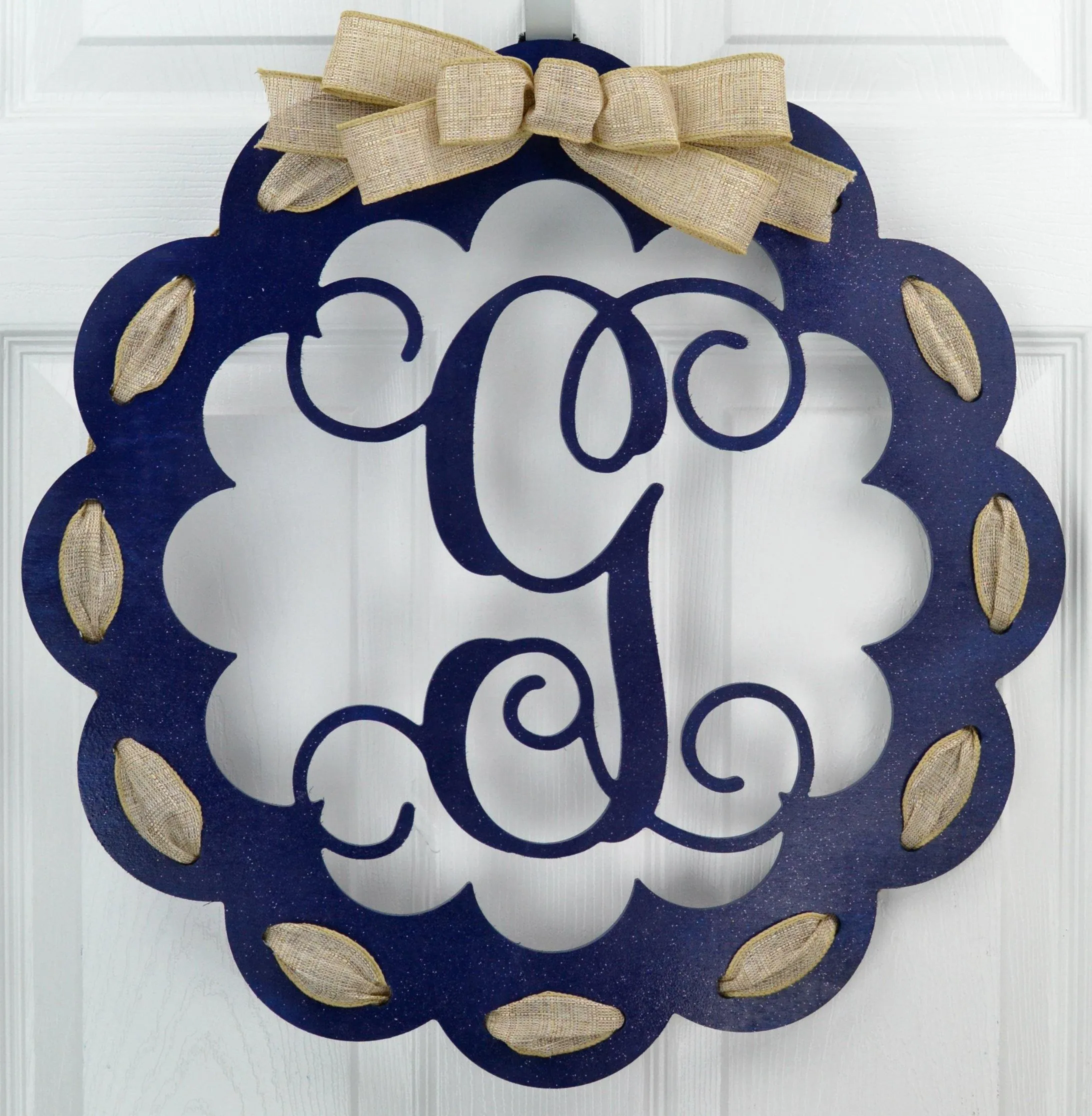 Personalized Last Name Door Hanger : Choose your Colors