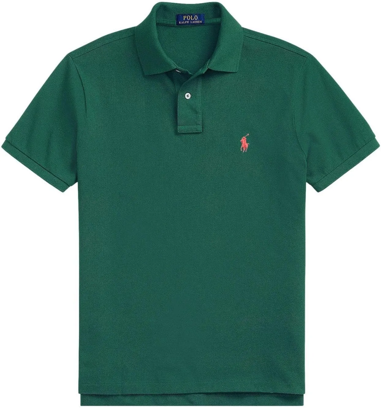 POLO RALPH LAUREN Men Custom Fit Mesh Pony Logo Shirt (XXL, NewForest)