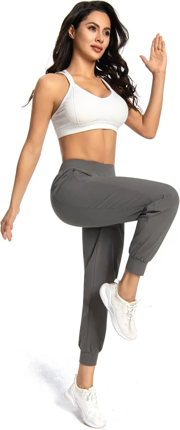 Women Joggers Pants Athletic - Lightweight Quick Dry Soft Track Running Sweatpants with Pockets Workout Lounge