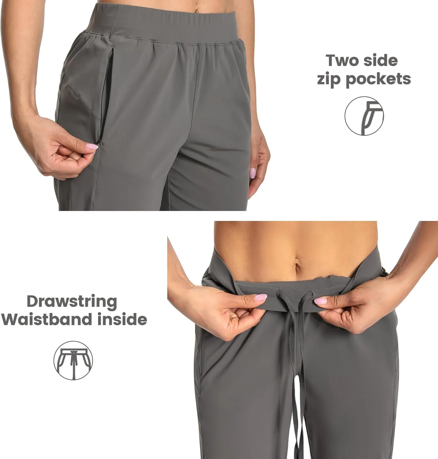 Women Joggers Pants Athletic - Lightweight Quick Dry Soft Track Running Sweatpants with Pockets Workout Lounge