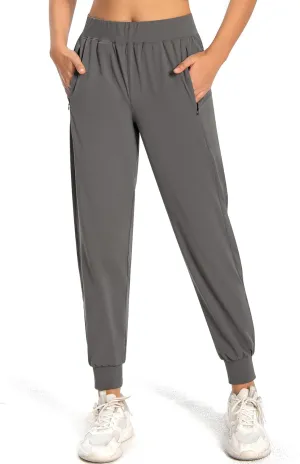 Women Joggers Pants Athletic - Lightweight Quick Dry Soft Track Running Sweatpants with Pockets Workout Lounge