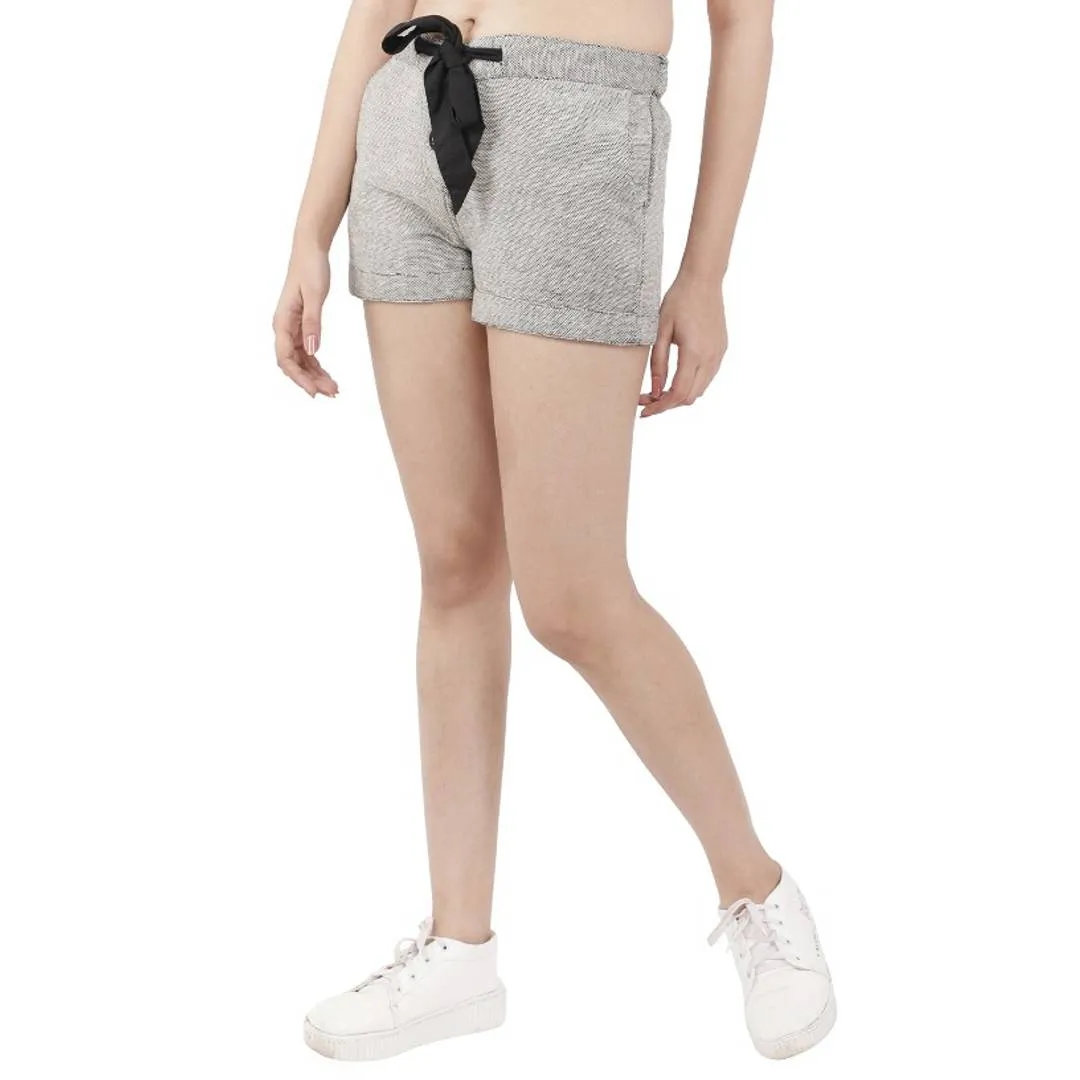 Women's Cotton Grey Shorts